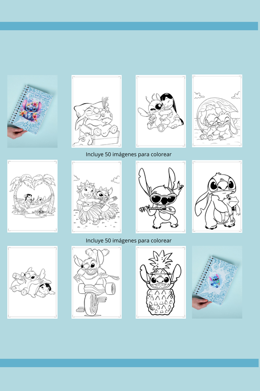Libro para colorear Stitch