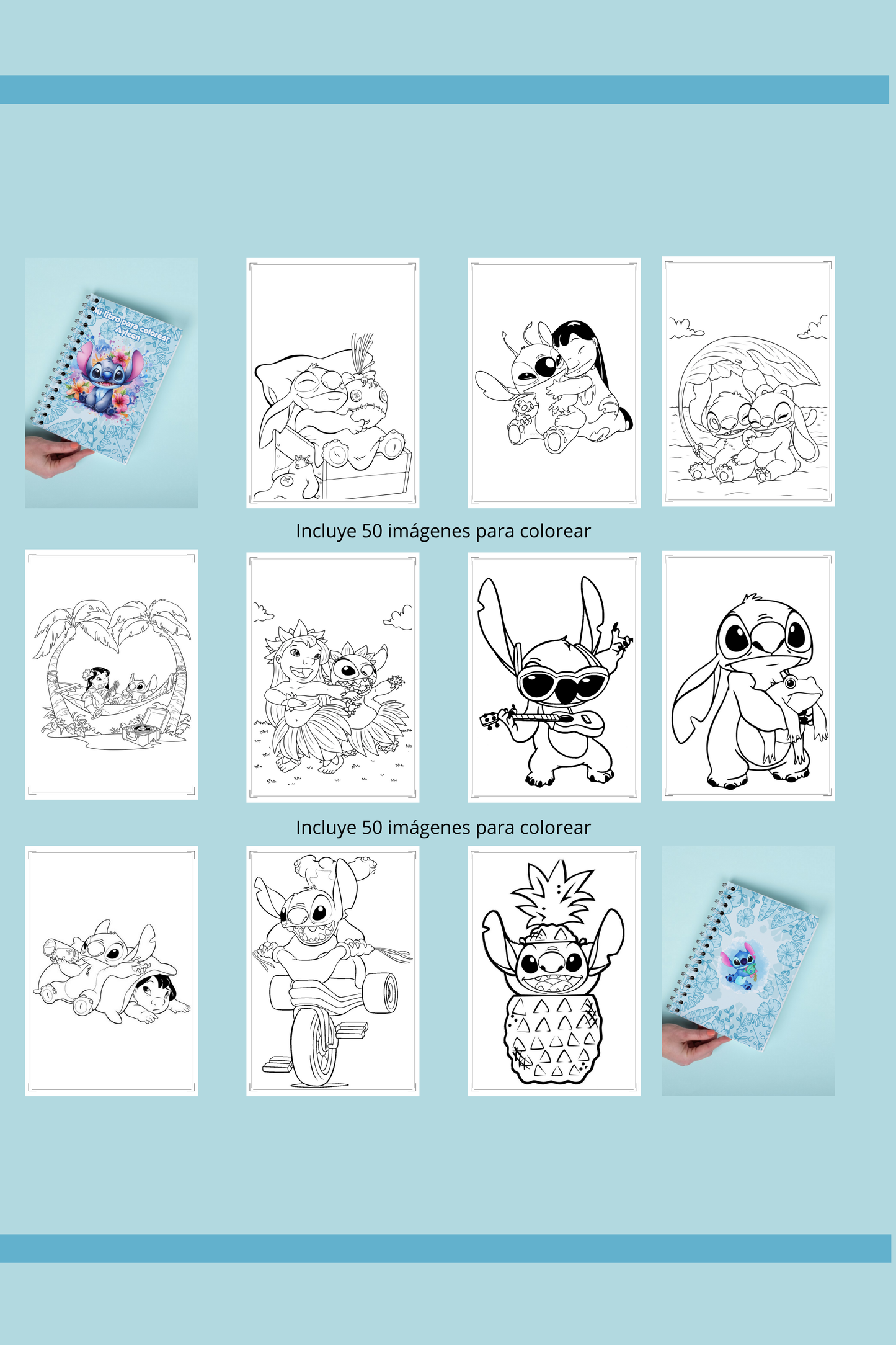 Libro para colorear Stitch